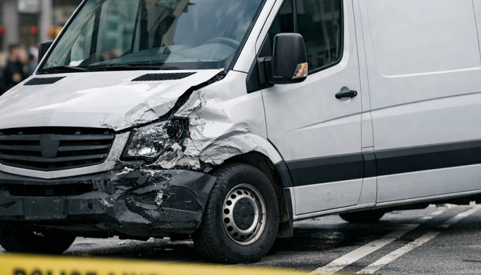 Hit by a company car?